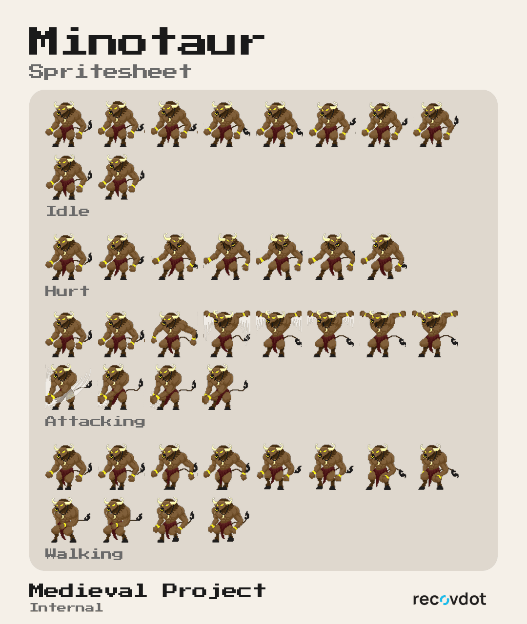 Minotaur Sprite Sheet